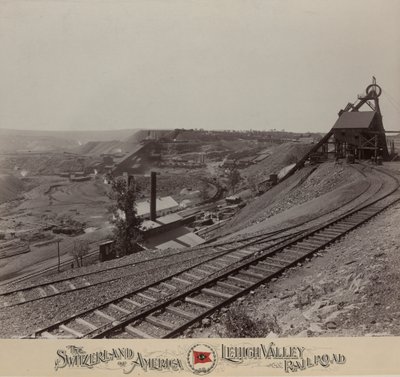 Knickerbocker Colliery near Shenandoah, Lehigh Valley Railroad by William H. Rau