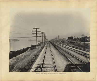 Main Line along the Susquehanna near Steelton by William H. Rau