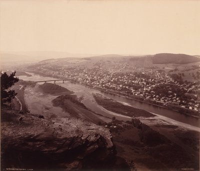 Towanda from Table Rock, for the Lehigh Valley Railroad by William H. Rau