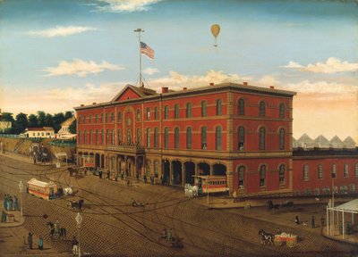 The Third Avenue Railroad Depot, ca. 1859-60 by William H Schenck