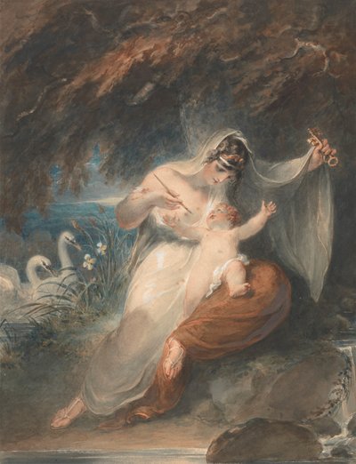 Nature Unveils Herself to the Infant Shakespeare: Thomas Gray, The Progress of Poesy, III.1 by William Hamilton