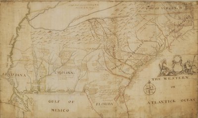 Map of the Southeastern Part of North America, 1721 by William Hammerton