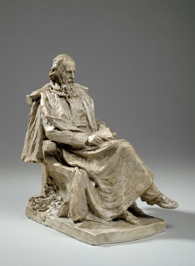 Maquette for Alfred, Lord Tennyson seated at Trinity College, Cambridge, c.1909 by William Hamo Thornycroft