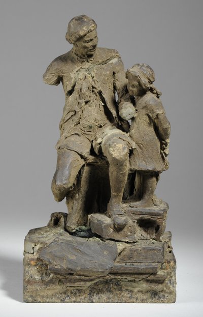 Maquette for Joshua Reynolds with Child by William Hamo Thornycroft