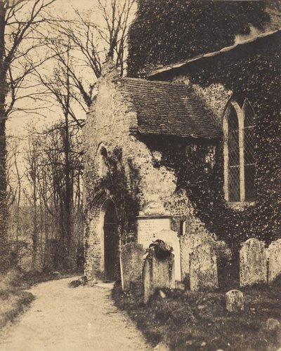 Church Porch, Earlham, Near Norwich by William Harcourt Ranking