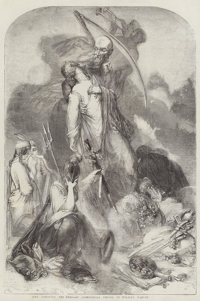 Time removing the Hero by William Harvey