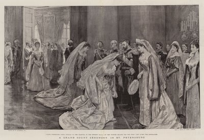 A Grand Court Ceremony in St Petersburg by William Hatherell