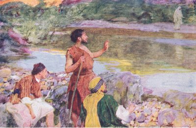 John looking upon Jesus as he walked, said, behold the Lamb of God by William Hatherell
