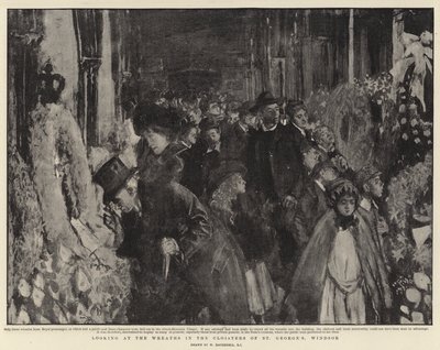 Looking at the Wreaths in the Cloisters of St George