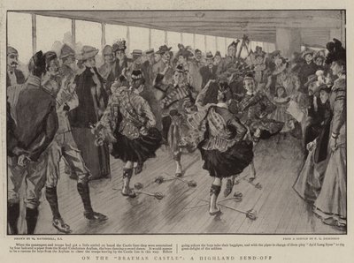 On the Braemar Castle, a Highland Send-off by William Hatherell