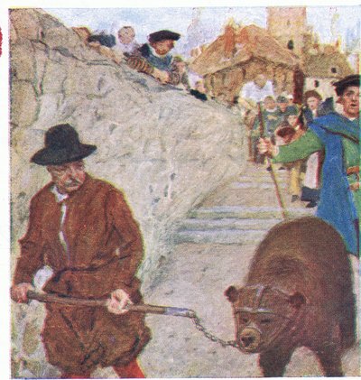 Shakespeare Watches a Bear on Its Way to the Bear Garden at Bankside, from My Magazine by William Hatherell