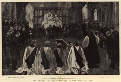 The Funeral of Mr Gladstone in Westminster Abbey by William Hatherell