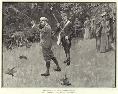 The Royal Party at Sandringham by William Hatherell