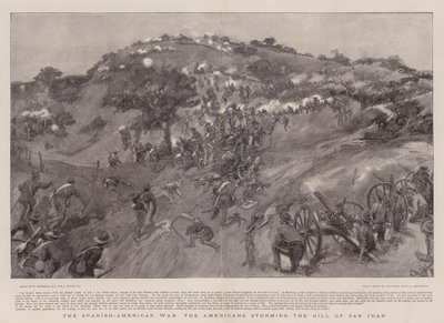 The Spanish-American War, the Americans Storming the Hill of San Juan by William Hatherell