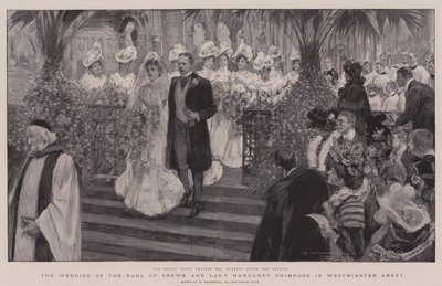 The Wedding of the Earl of Crewe and Lady Margaret Primrose in Westminster Abbey by William Hatherell