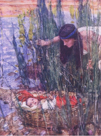 The finding of Moses, from The Bible Story published by Hodder & Stoughton, c.1930 by William Hatherell