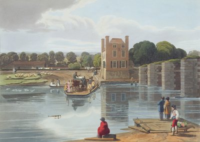 Datchet Ferry, near Windsor, engraved by Robert Havell the Younger published 1818 by William Havell
