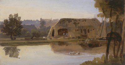On the Kennet, Reading by William Havell