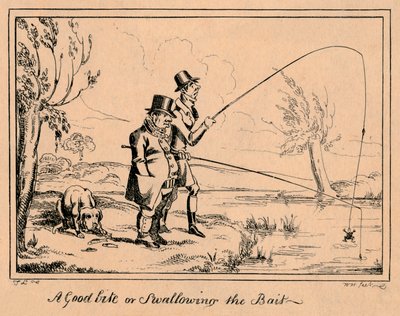 A Good Bite or Swallowing the Bait by William Heath