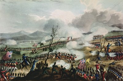 Battle of Nivelle, 10th November, 1813, engraved by Thomas Sutherland, 1813 by William Heath