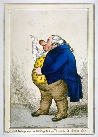 Just Looking Out for Something to Stay My Stomach Till Dinner Time by William Heath