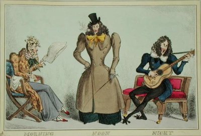 Morning, Noon and Night, published by Thomas McLean by William Heath