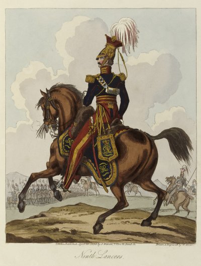 Ninth Hussars, 1820 by William Heath
