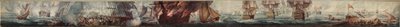 Panorama of the Battle of Trafalgar, c.1820 by William Heath