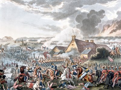 The Battle of Waterloo, Illustration for a Narrative Poem by Dr. Syntax by William Heath