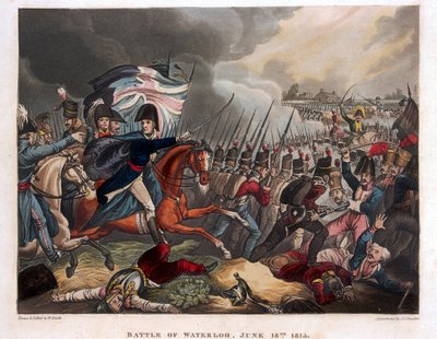 The Duke of Wellington with Troops Advancing at the Battle of Waterloo, Illustration from a Narrative Poem by Dr. Syntax by William Heath