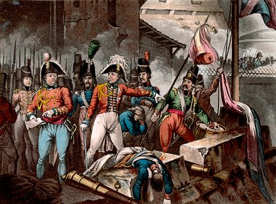 The Duke of Wellington at the Taking of Ciudad Rodrigo, Spain, Peninsular War by William Heath
