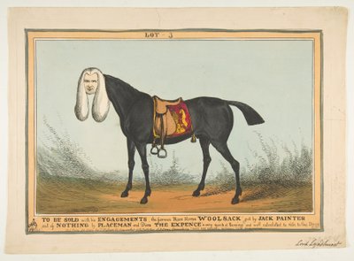 To Be Sold With All His Engagements-The Famous Race Horse Woolsack by William Heath