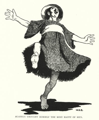 Aladdin Thought Himself the Most Happy of Men by William Heath Robinson