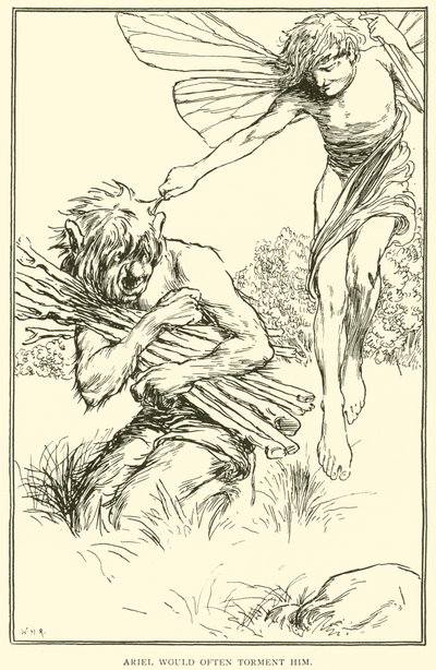 Ariel would often torment him by William Heath Robinson