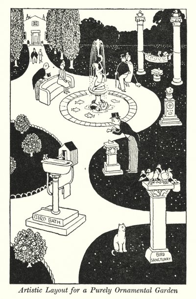 Artistic Layout for a Purely Ornamental Garden by William Heath Robinson