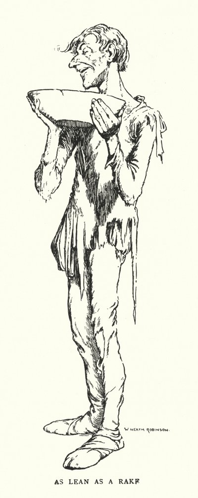 As lean as a rake by William Heath Robinson