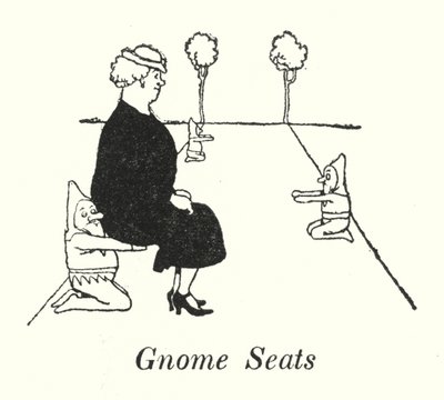 Gnome Seats by William Heath Robinson