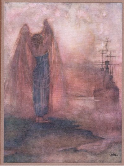 Halifax. Into the Mist My Guardian Prows Put Forth by William Heath Robinson