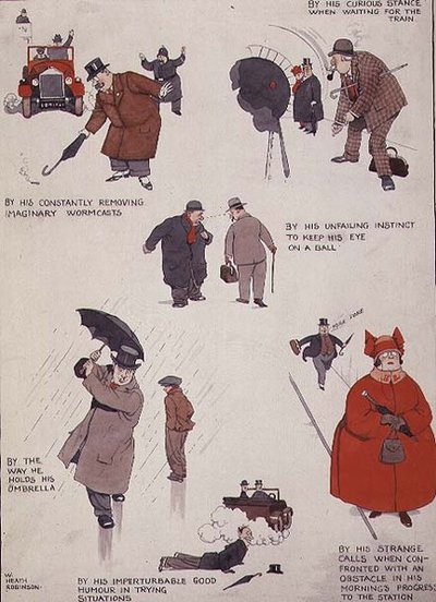 How You Can Detect Your True Golfer from the Ordinary Man in the Street by William Heath Robinson