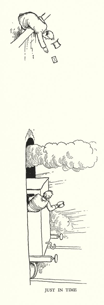 Illustration for Railway Ribaldry by W Heath Robinson by William Heath Robinson