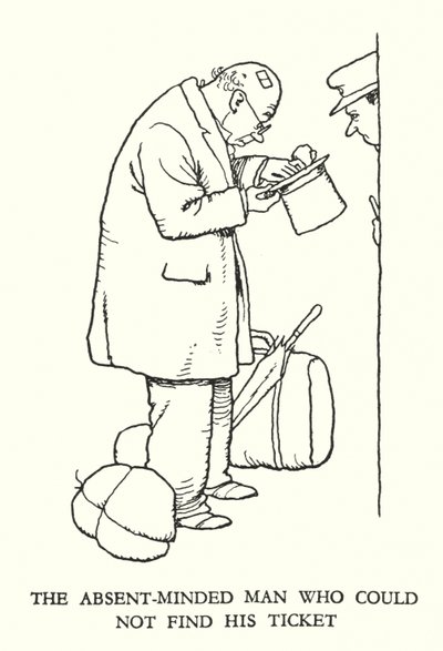 Illustration for Railway Ribaldry by W Heath Robinson by William Heath Robinson