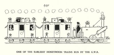 Illustration for Railway Ribaldry by W Heath Robinson by William Heath Robinson