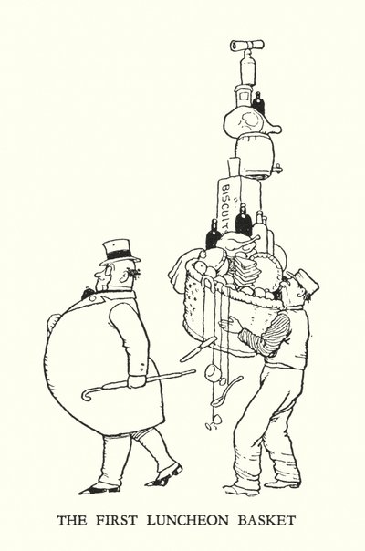 Illustration for Railway Ribaldry by W Heath Robinson by William Heath Robinson