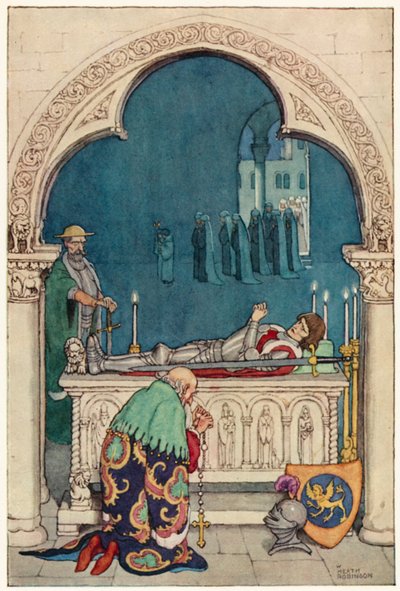 Illustration for The Adventures of Don Quixote by William Heath Robinson