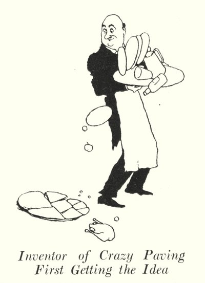 Inventor of Crazy Paving First Getting the Idea by William Heath Robinson