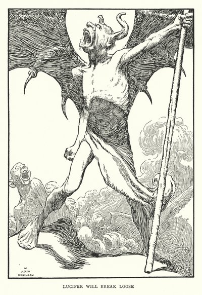 Lucifer Will Break Loose by William Heath Robinson