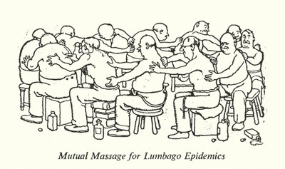 Mutual Massage for Lumbago Epidemics by William Heath Robinson