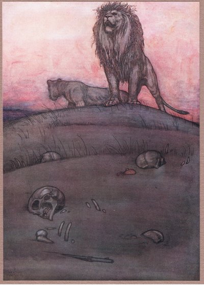 On the sand drift-on the veldt side by William Heath Robinson