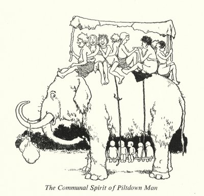 The Communal Spirit of Piltdown Man by William Heath Robinson