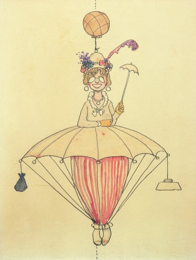 The Personal Aerial Travel System for Ladies by William Heath Robinson